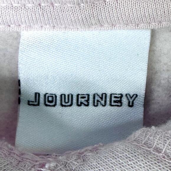 Journey Pale Pink Scarab Logo Hoodie Sweatshirt Women's Size L Stadium Rock Band - Picture 6 of 11
